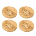 thumbnail image 1 of Support en Bambou, Égouttoir à Fragrance Légère Texture Claire Robuste 4 Pcs pour Cuisine, 1 of 8
