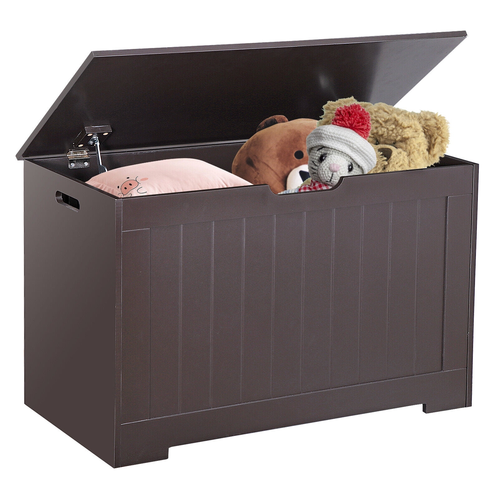 Storage Chest 30" Storage Entryway Bench Toy Chest Box Organizer 2 Safety Hinges
