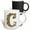 Multicolor, variant on 3drose, Elegant Image of Gold Victorian Ornate Monogram Initial C, 15oz Mug