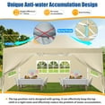 thumbnail image 3 of Hoteel 10x15 Heavy Duty Canopy Tent with 4 Sidewalls,Pop up Canopy for Parties Wedding,Commercial Easy up Gazebo with Roller Bag,UV 50+ &,Khaki, 3 of 12