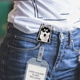 thumbnail image 5 of WIRESTER Acrylic Reel ID Holder Belt Clip Badge Retractable with Alligator Clip for Office Worker, Medical Staffs, Nurse, Doctor, Teacher, Student - Black Siberian Husky Dog, 5 of 5
