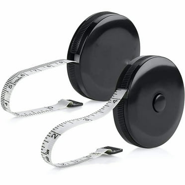Tape Measure for Body Measuring Tape, (Pack of 2) Dual Sided inch and cm, Portable, Retractable Soft Ruler Tool for Measurements Body Fat, Fitness Sewing Tailor Fabric
