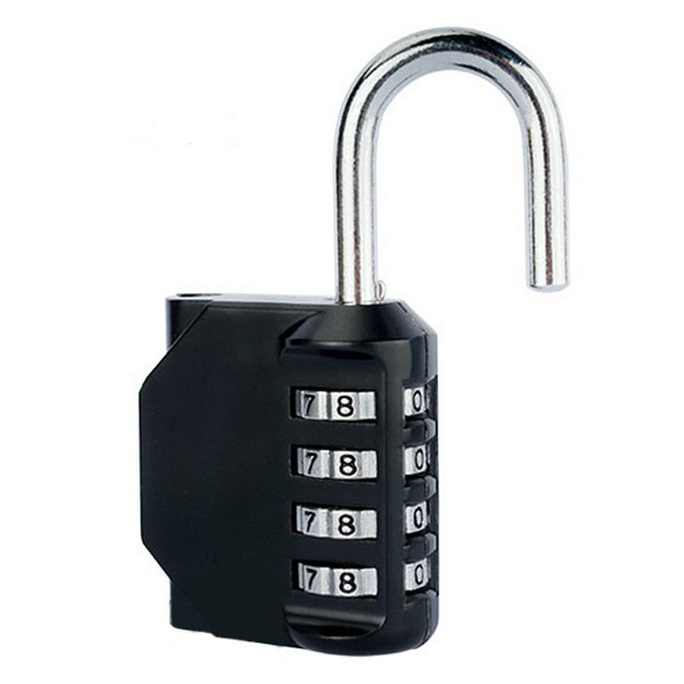 Long 4-digit Code Locker Padlock, Large Code Padlock For Gate, Garden Shed,  Long Handle Combination Lock For Sports Locker Room, College, School Cabin