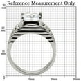 thumbnail image 2 of Womens Rings High polished (no plating) 316L Stainless Steel Ring with No Stone TK036, 2 of 5