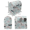 thumbnail image 4 of Italy Stand Mixer Cover, Repeated Style Gondolas with Male Gondoliers from Venice and Clouds, Kitchen Appliance Organizer Bag Cover with Pockets, 5 Quarts, Off White and Multicolor, by Ambesonne, 4 of 4