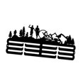 thumbnail image 4 of Tnarru Wall Mounted Medal Hanger Displaying Rack Athletic Achievement Display Rack Easily Install Sturdy for Study Room Wall Hanging A, 4 of 8