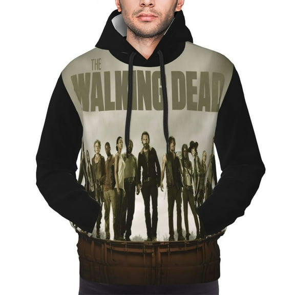 Unisex Men'S And Women'S Walking Dead Hoodies 3d Fashion Digital Print Cartoon Pullover Hooded Sweatshirts With Pockets