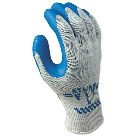 Best Glove 845-300XL-10 Rubber Coated Gloves, Extra Large - Gray & Blue