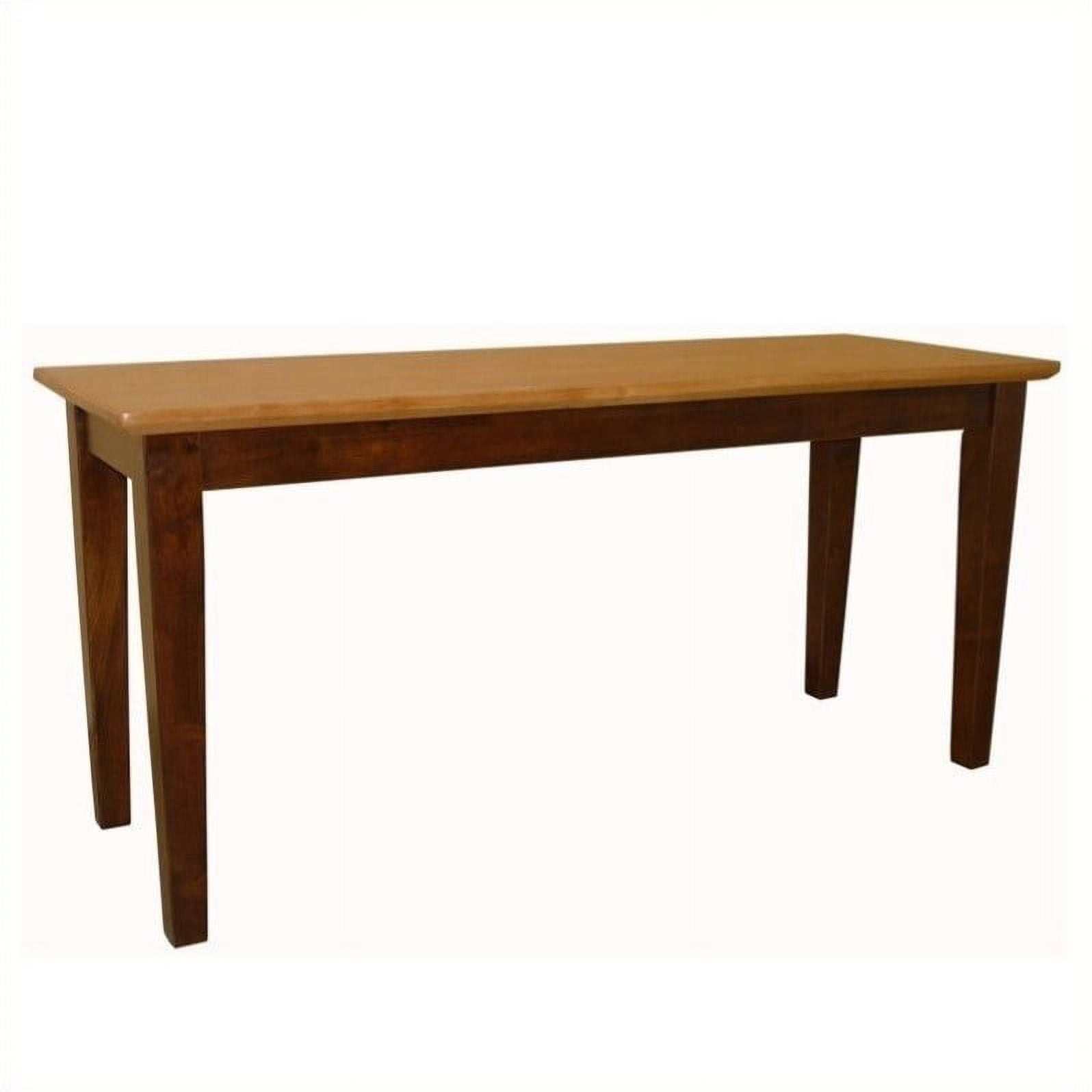 International Concepts Shaker Styled Bench in Cinnamon Espresso