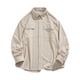 thumbnail image 1 of Blusa y camisa de manga larga con cuello vuelto para hombre, blusa informal de moda con cuello vuelto y botones, blusa de manga larga para hombre, 1 of 3