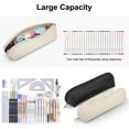 thumbnail image 4 of 2pcs Pencil Case, TSV Pencil Bag PU Leather Pen Cases Small Zipper Pouch for Pens, Markers, Coins, 4 of 5