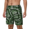 thumbnail image 2 of Uemuo Green Snakeskin Pattern Mens Swim Trunks Quick Dry Board Shorts with Mesh Lining, Stretch Beach Shorts Quick Dry No-Chafing Board Shorts-3X-Large, 2 of 9