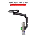 thumbnail image 3 of 1080 Rotación Coche Clip Parasol Soporte para teléfono celular Montaje universal (Verde), 3 of 4
