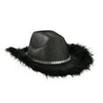 thumbnail image 2 of Meihuid Western Flash Powder Hat Raw Edge White Diamond Carnival Hat, 2 of 9