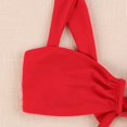 thumbnail image 4 of iTNHFP Maillot de Bain Femmes Plus Mode Personnalité Confortable Imprimé Rayé Couleur Unie Bikini à Bretelles, 4 of 7