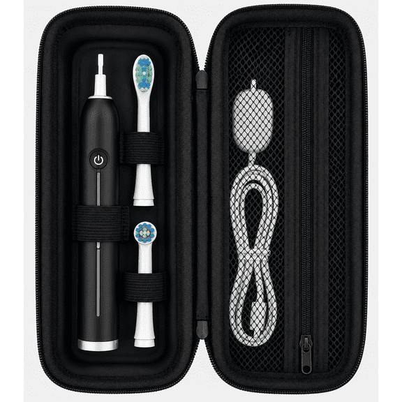 navor EVA Electric Toothbrush Travel Case for Oral-B & for Sonicare, Black