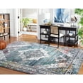 thumbnail image 3 of SAFAVIEH Aria Quinton Oriental Area Rug, Ivory/Blue, 5'1" x 7'6", 3 of 9