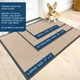 thumbnail image 2 of Buganda Door Mats for Inside, Heavy Duty Low Profile Entrance Mat, Suitable for High Traffic Areas, 32x47, Beige, 2 of 7