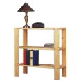 thumbnail image 2 of Adwood Pine 3 Shelf Pine Wood Storage, 2 of 5