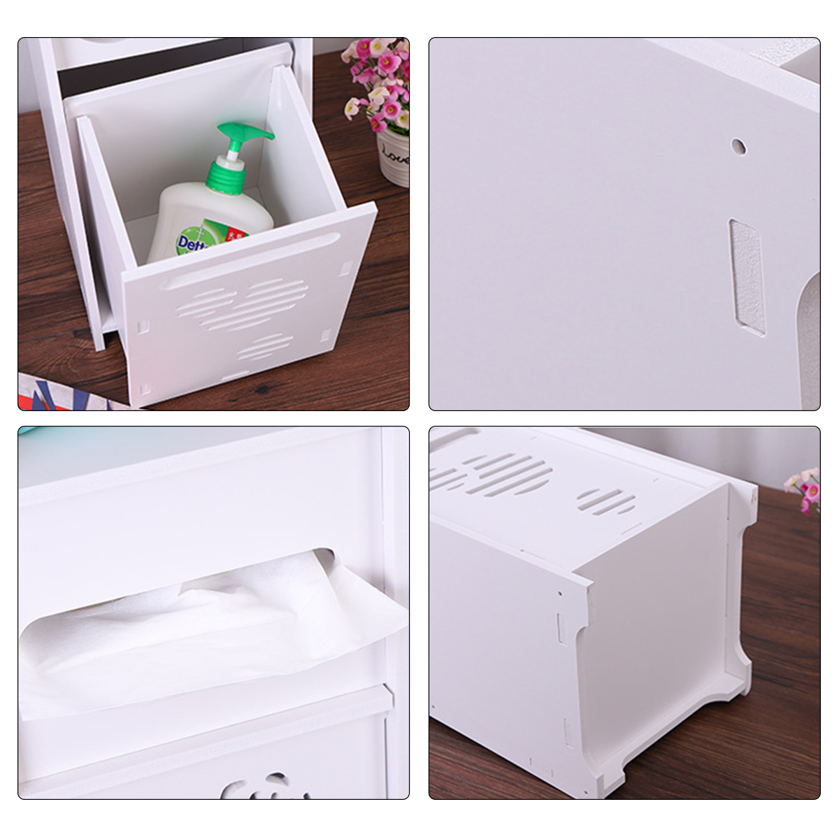 Buy Bestgoods Small Bathroom Storage Corner Floor with Shelves