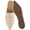 Beige, variant on Women's Pointed Toe Mules PU Leather Backless Loafer Flats Casual Slip On Shoes