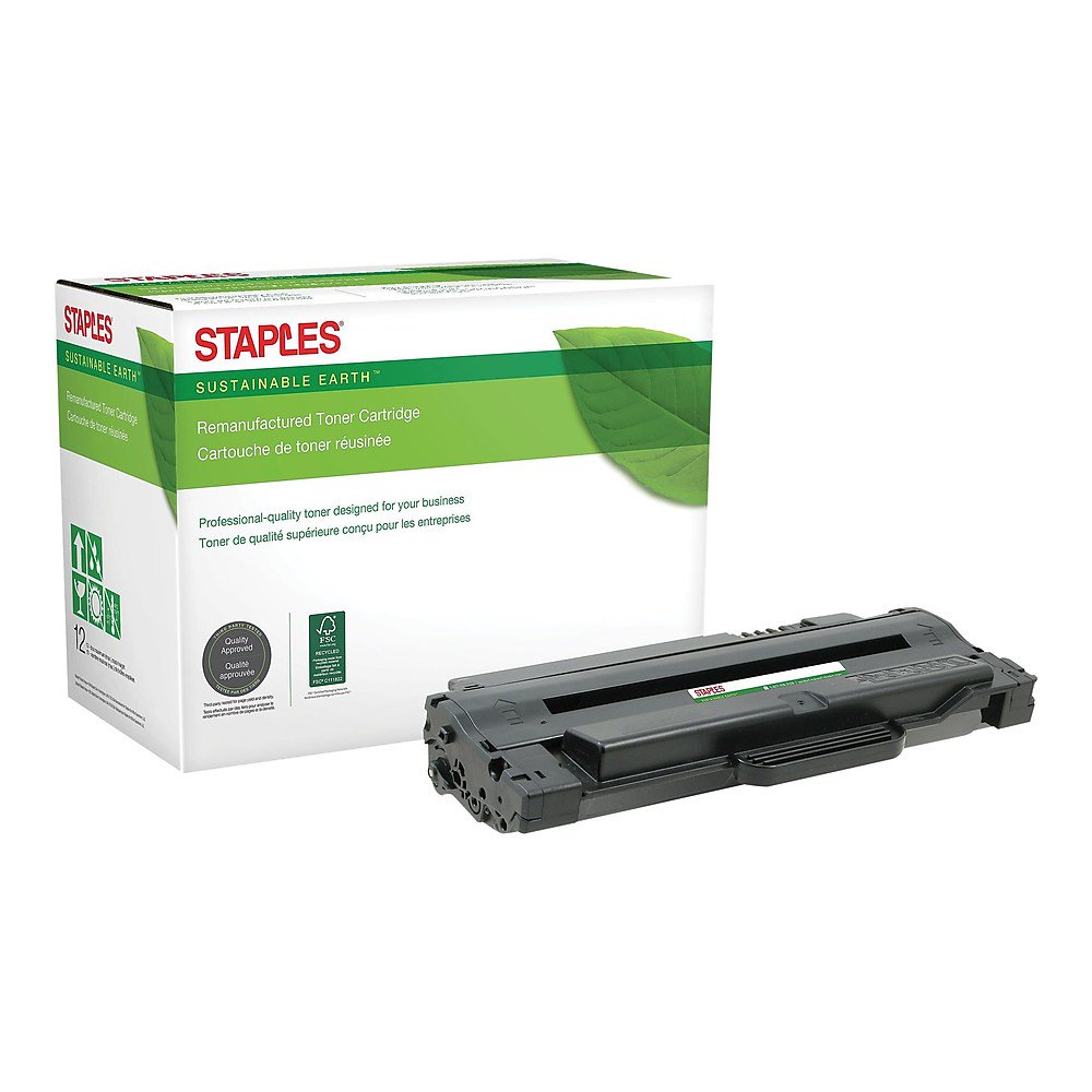 Staples Remanufactured Laser Toner Cartridge Samsung MLTD105 Black