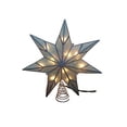 thumbnail image 2 of Decoración para árbol de Navidad con forma de estrella Capiz de Kurt Adler, 10 luces y 7 puntos, 2 of 8