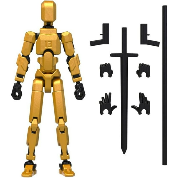 Titan 13 Action Figure,Assembly Completed Dummy 13 Action Figure Lucky 13 Action Figure T13 Action Figure 3D Printed Multi-Jointed Movable, Nova 13 Action Figure Toy