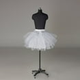 thumbnail image 3 of JIANJIA Skirts for Women Summer Solid Color 3 Hoop A Line Gown Slip Petticoat Mini Skirt Daily-Wear,White,One Size, 3 of 6
