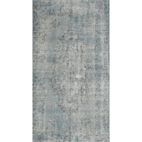 Ahgly Company Indoor Rectangle Contemporary Gray Persian Area Rugs, 6' x 9'