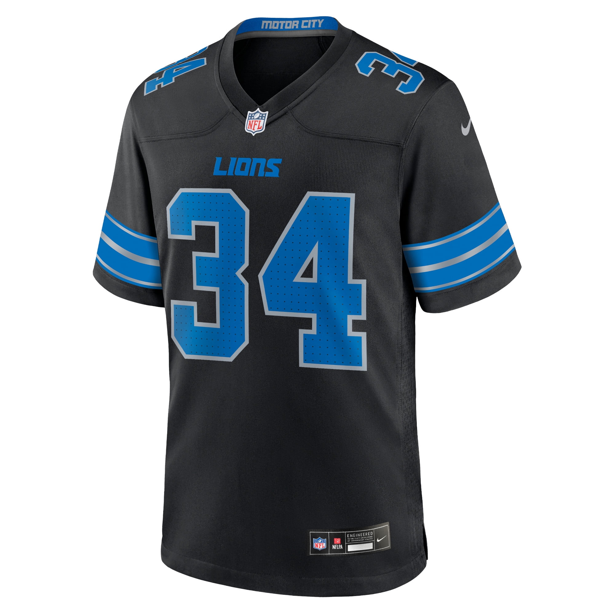 Men's Nike Alex Anzalone Black Detroit Lions 2nd Alternate Game
