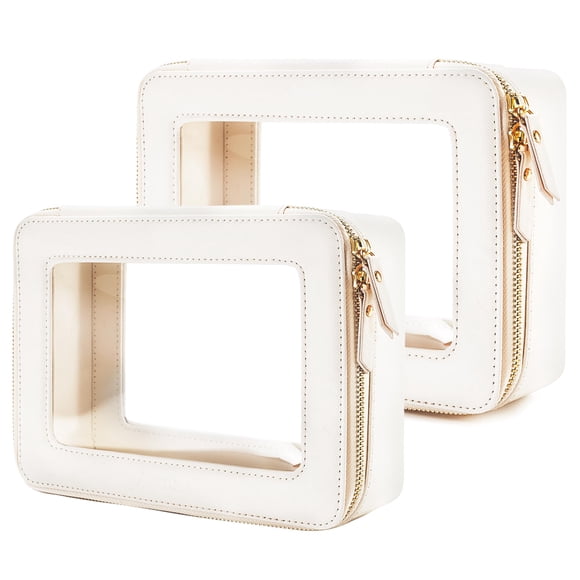 Set organizador de bolsas de maquillaje Aveniee, estuche transparente de viaje