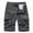 Gray, variant on Turilly Men's Shorts Summer Outdoors Solid Color Casual Button Pocket Sport Shorts Pants