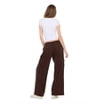 thumbnail image 5 of Forever 21 Women's Brown Cargo Oversized Wide-Leg Sweatpant, Cargo Pocket Design for Athleisure & Lounging,XL, 5 of 6