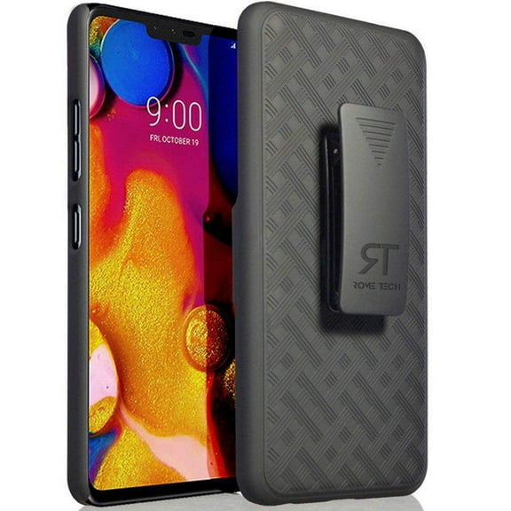 Rome Tech LG V40 Shell Holster Combo Case - Black