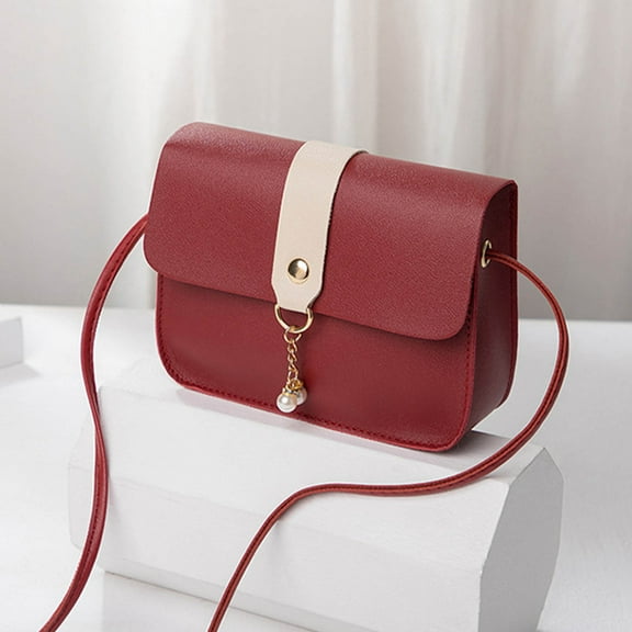 Watermelon Red Women Simply Fashion Bag Strap Messenger Shoulder Bag Mobile Phone Bag