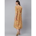thumbnail image 4 of Idalia Yellow Printed Floral Dress, 4 of 5