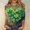 Green 4, variant on St.Patrick's Day Shirts For Women Shamrock Heart Graphic Tees St Patty'S Lucky T Shirt Irish Round Neck 3/4 Sleeve Tops Green M