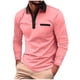 thumbnail image 2 of pstuiky camisetas de manga larga para hombre, Camisa informal de manga larga para hombre, color liso, con cuello vuelto, escote en V y botones tops de invierno para hombre xl, 2 of 6