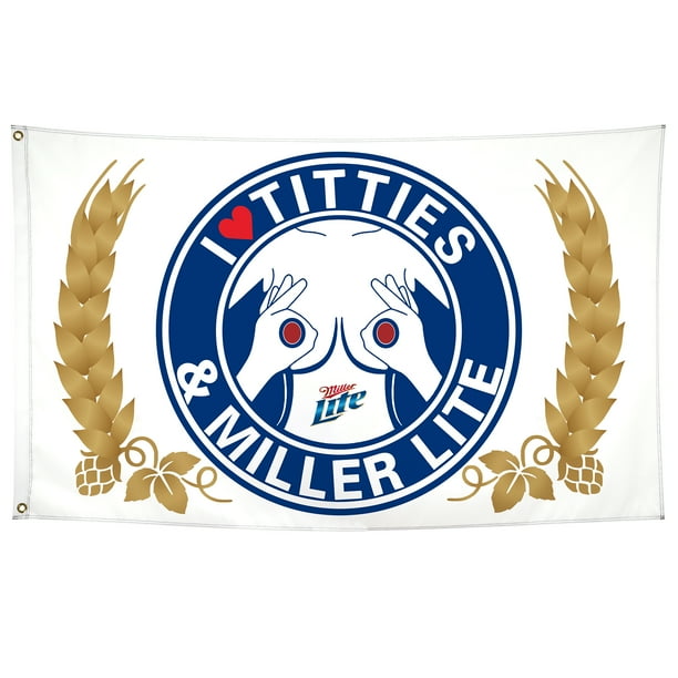 I Love Titties and Beer Flags Cool Funny Flags for Room Guys Wall Meme