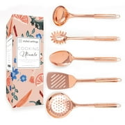 Styled Settings Copper Stainless Steel Cooking Utensils Set