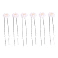 thumbnail image 4 of OULII Flower Barrettes for Girls 16Pcs Yellow Daisy Hairpin Resin U Shape Accessories, 4 of 8