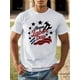thumbnail image 1 of Camiseta informal de cuello redondo para hombre, con estampado geométrico "Happy Labor Day", tejido de punto 100 % algodón, ligera elasticidad, corte regular, top de verano - 220 g/m², 1 of 6