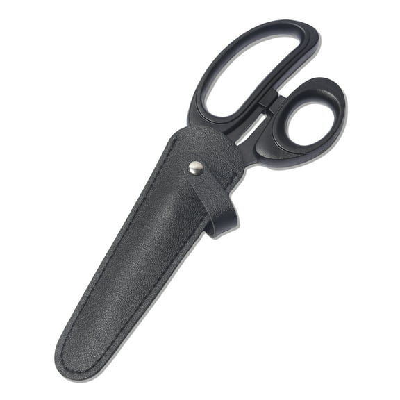 YJSStriving 8" All Purpose Scissors for Office Sewing Fabric Home Craft With a leather protective cover Black