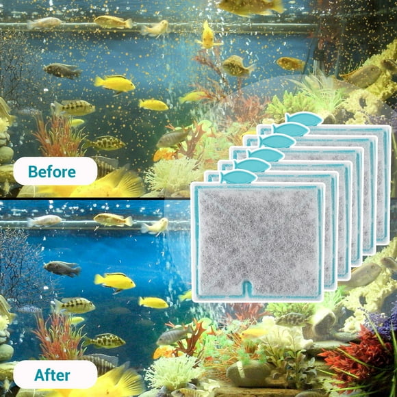 CBFFDC PH Balance Water Filter 8Pcs Filter Cartridges Effective Filtration for Clean Water PH Balance Dense Mesh Water Filters for Aqueon Aquariums