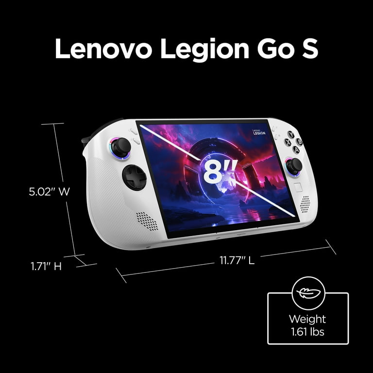 Lenovo Legion Go S Handheld Touchscreen Gaming PC Glacier White