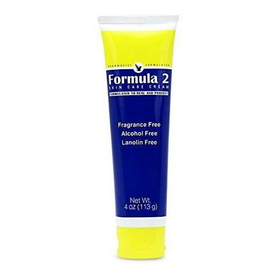 Formula 2 Skin Care Cream - 4 oz. tube Pharmacist Formulated Moisturizer and Barrier Cream