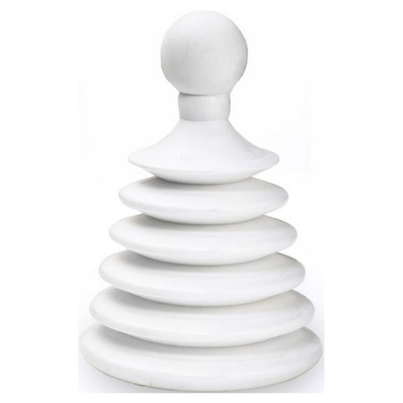 Master Plunger Mighty Tiny Plunger Designed for Bathroom/Kitchen Sinks, Perfect for RV’s. Unclogs Fast & Easy (Patent Pending) - White