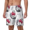 thumbnail image 2 of Balery Cute Poodle Dog Mens Swim Trunks Swim Shorts for Men Quick Dry Inseam Beach Shorts with Compression Liner Pocket-Large, 2 of 9