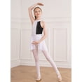 thumbnail image 5 of Alvivi Kids Girls Figure Ice Skating Dress Ballet Dance Gymnastic Tutu Leotard Dancewear 6-16 White&Black 10, 5 of 7